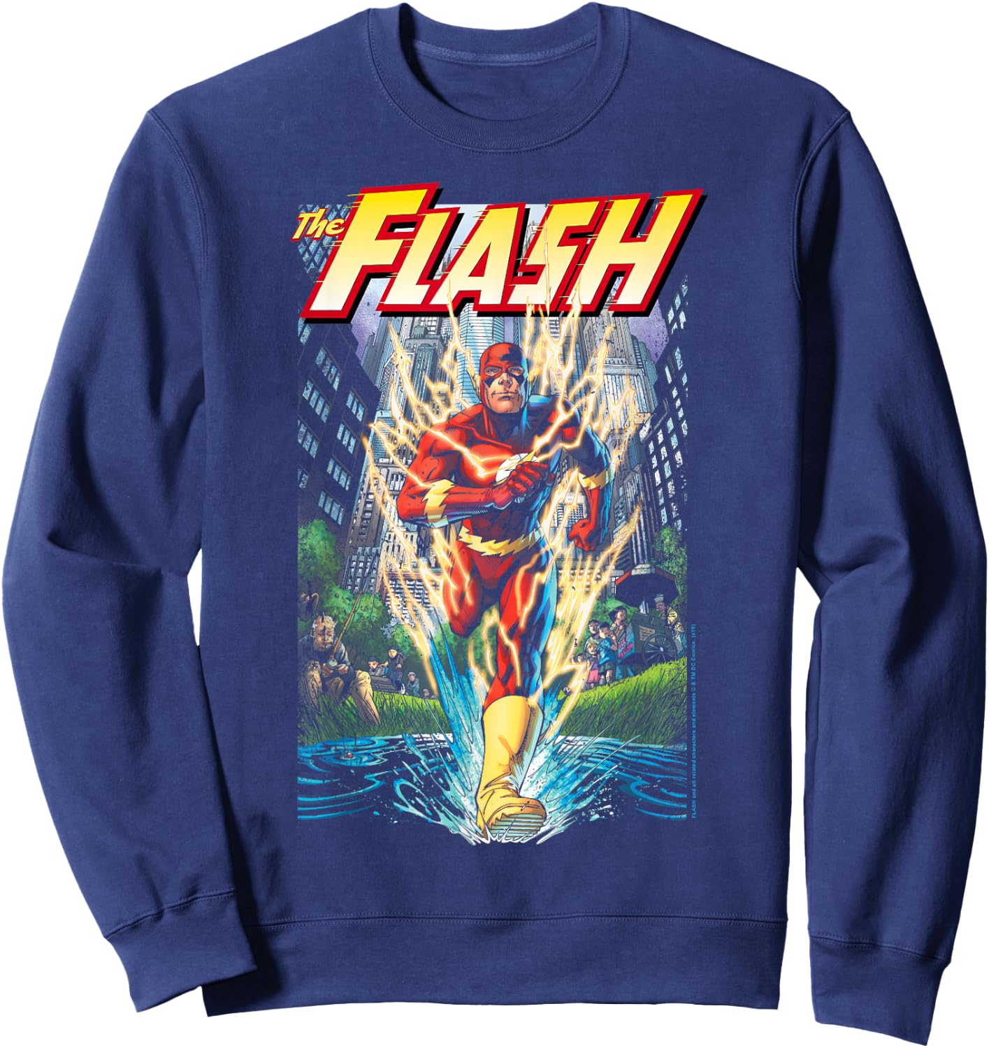 DC Comics The Flash Modern Comic Cover Sweatshirt - Sweatshirt | Navy