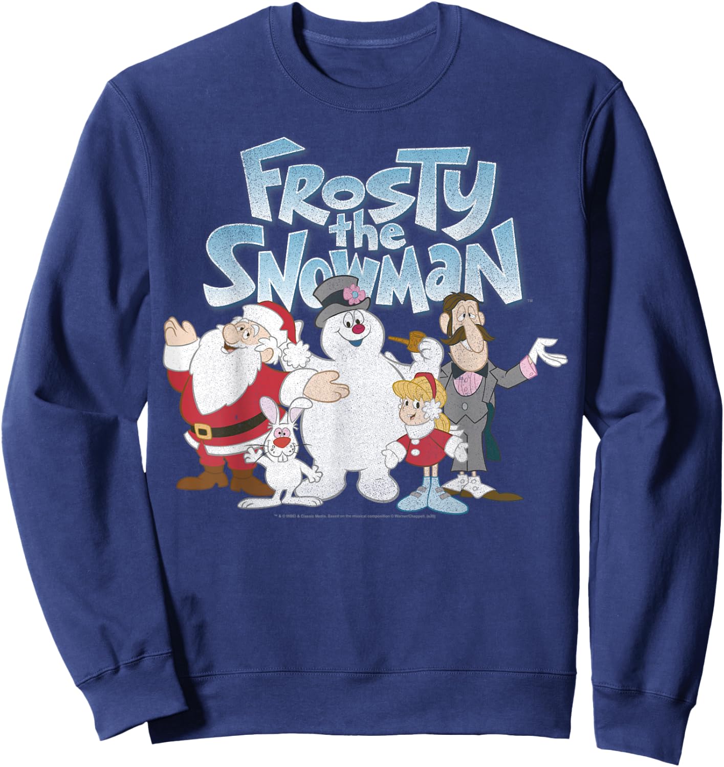 Frosty The Snowman Group Shot Logo Sweatshirt - Sweatshirt | Navy