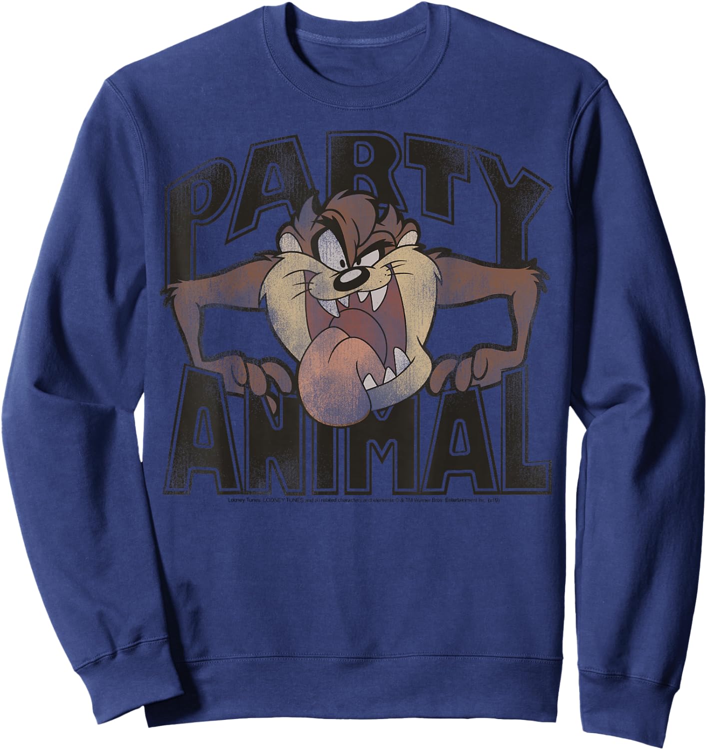 Looney Tunes Taz Party Animal Portrait Sweatshirt - Sweatshirt | Navy