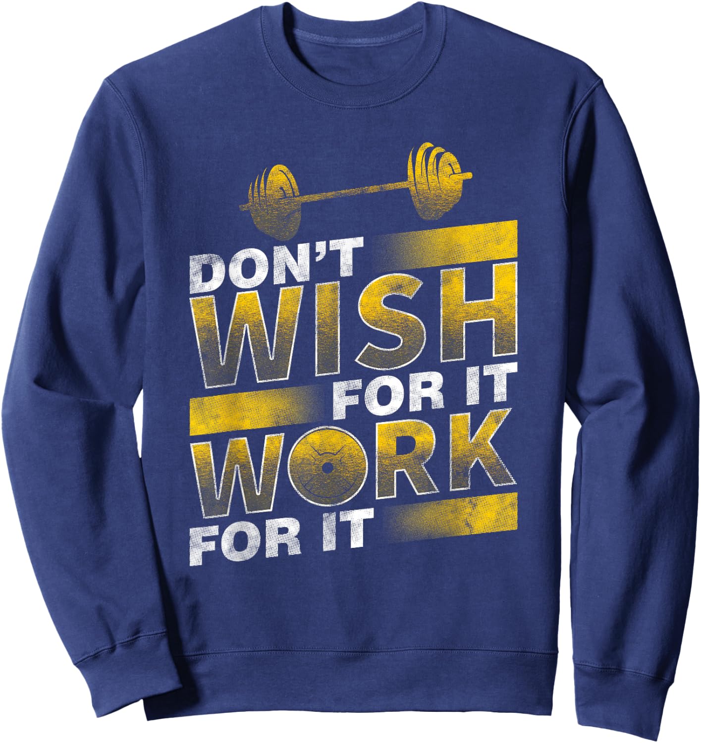 Gym Workout Fitness Art Weight Lifting Pumping Iron Gift Sweatshirt - Sweatshirt | Navy