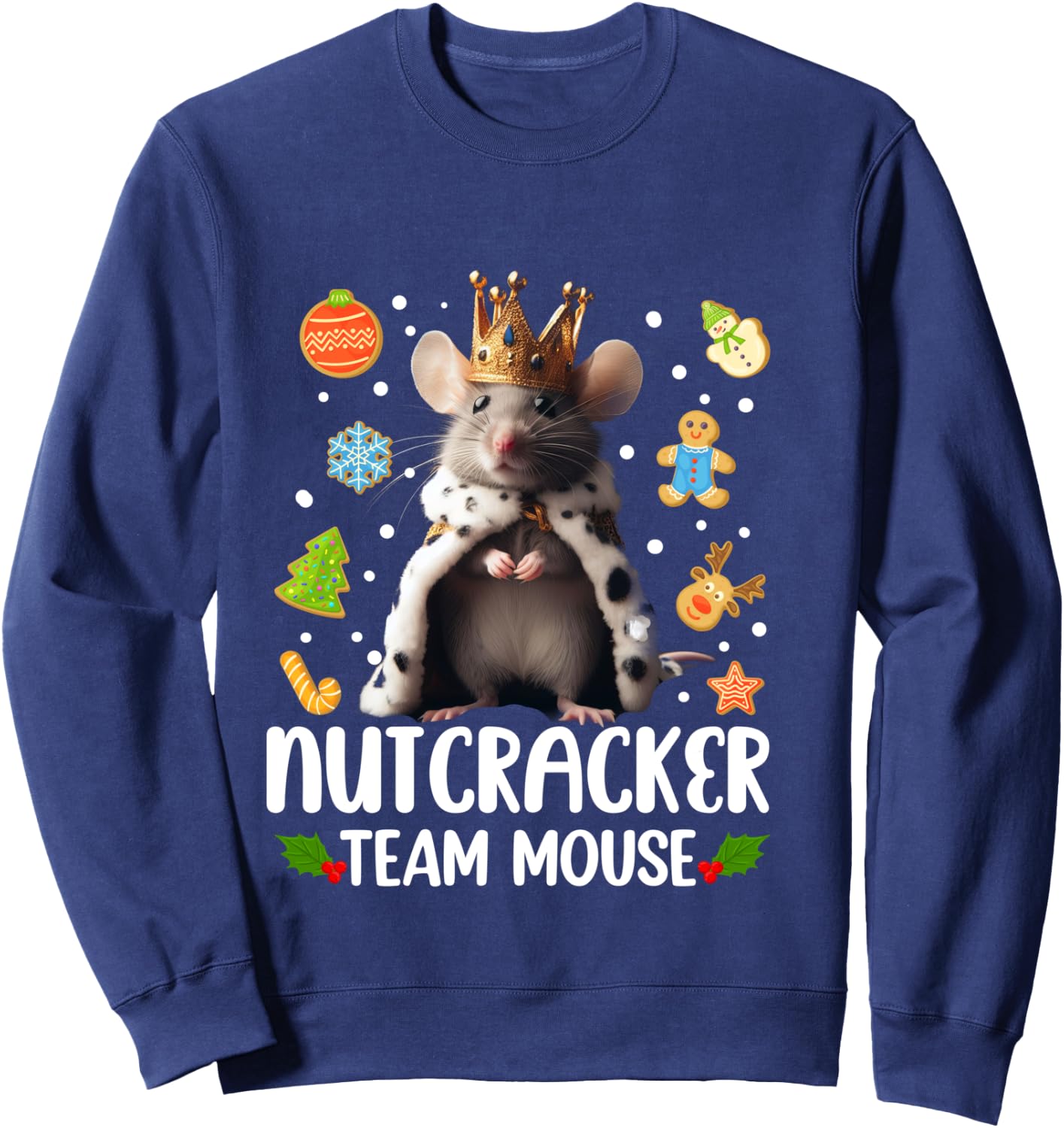 Team Mouse Nutcracker Shirt Christmas Dance Funny Soldier Sweatshirt - Sweatshirt | Navy