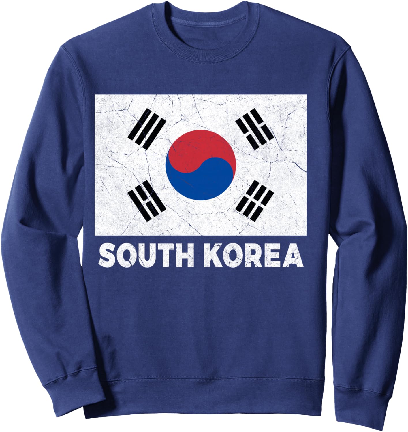 South Korean Flag South Korea Women Men Boys Girls Kids Bday Sweatshirt - Sweatshirt | Navy