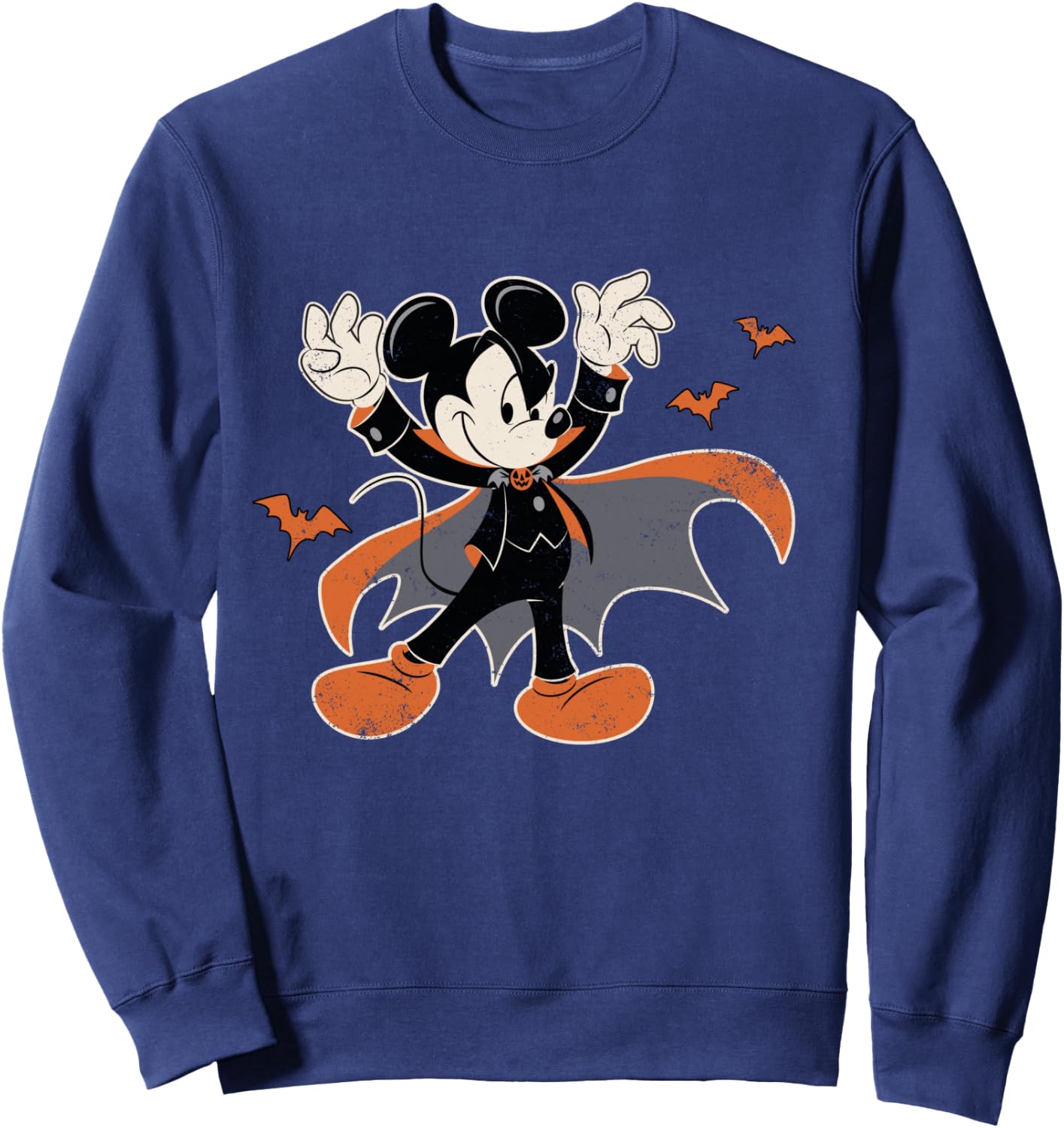 Disney Mickey Mouse Spooky Dracula Costume Halloween Sweatshirt - Sweatshirt | Navy