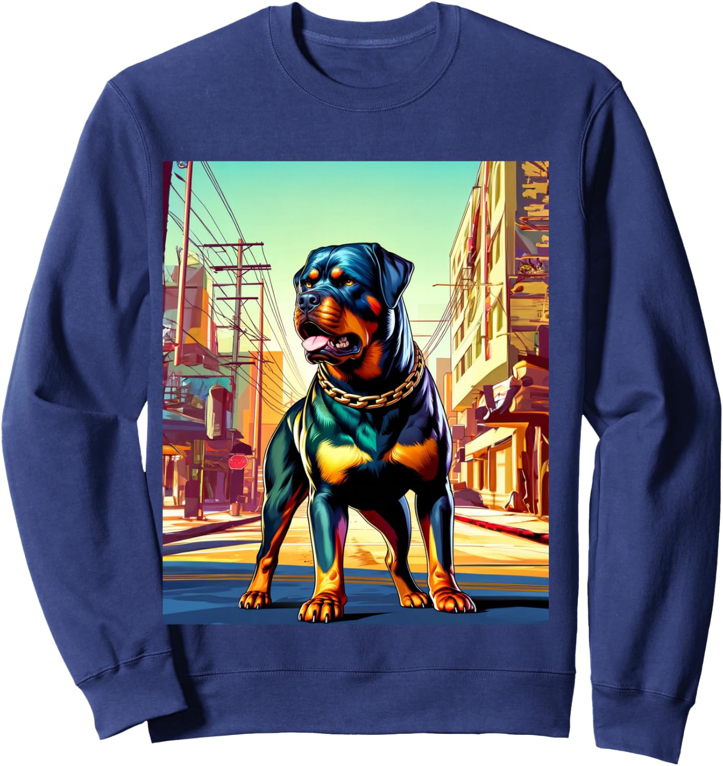 GTA Rottweiler Style Sweatshirt - Sweatshirt | Navy