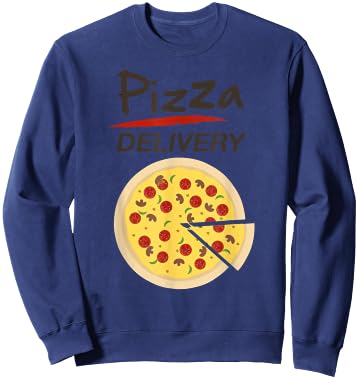 Pizza Delivery Costume Funny Fancy Dress Costumes Sweatshirt - Sweatshirt | Navy