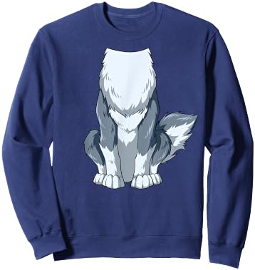Easy Wolf Costume Wolf Body Headless Wolf Costume Sweatshirt - Sweatshirt | Navy