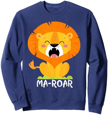 Ma-Roar Passover Jewish Holiday Passover Lion Toddler Kids Sweatshirt - Sweatshirt | Navy