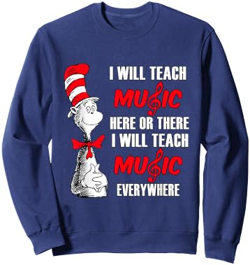 I will teach music everywhere Sweatshirt - Sweatshirt | Navy