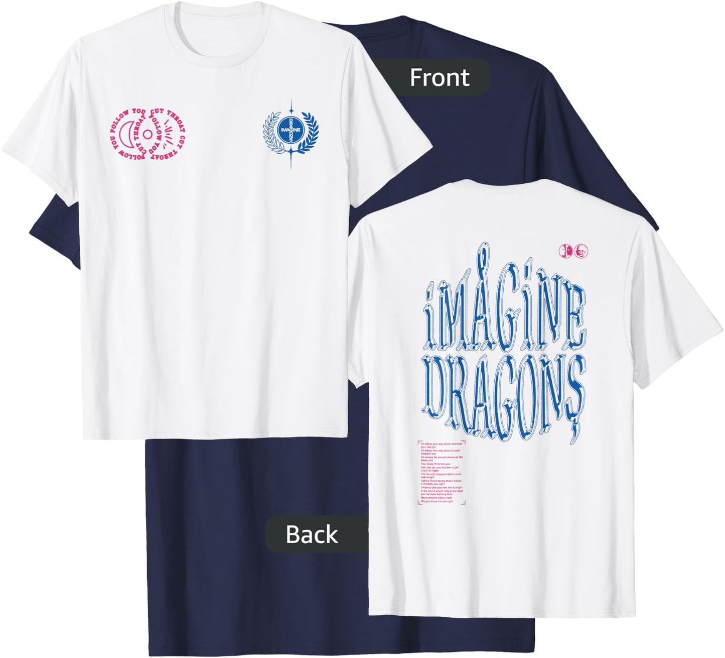 Imagine Dragons Cutthroat Symbols T-Shirt - T-Shirt | Navy