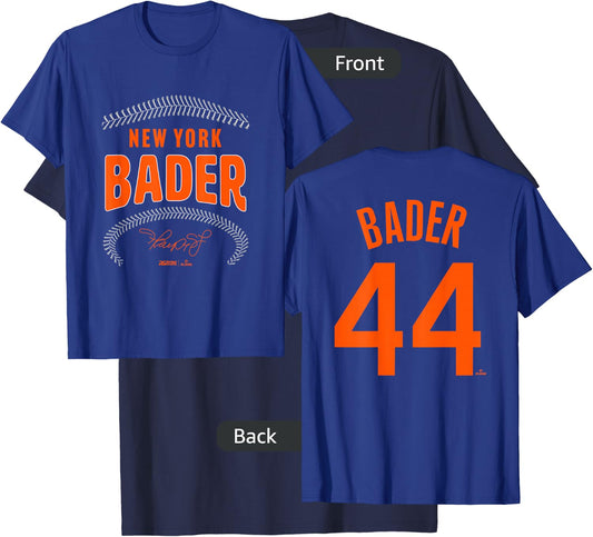 Harrison Bader New York Name & Number (Front & Back) T-Shirt - T-Shirt | Navy