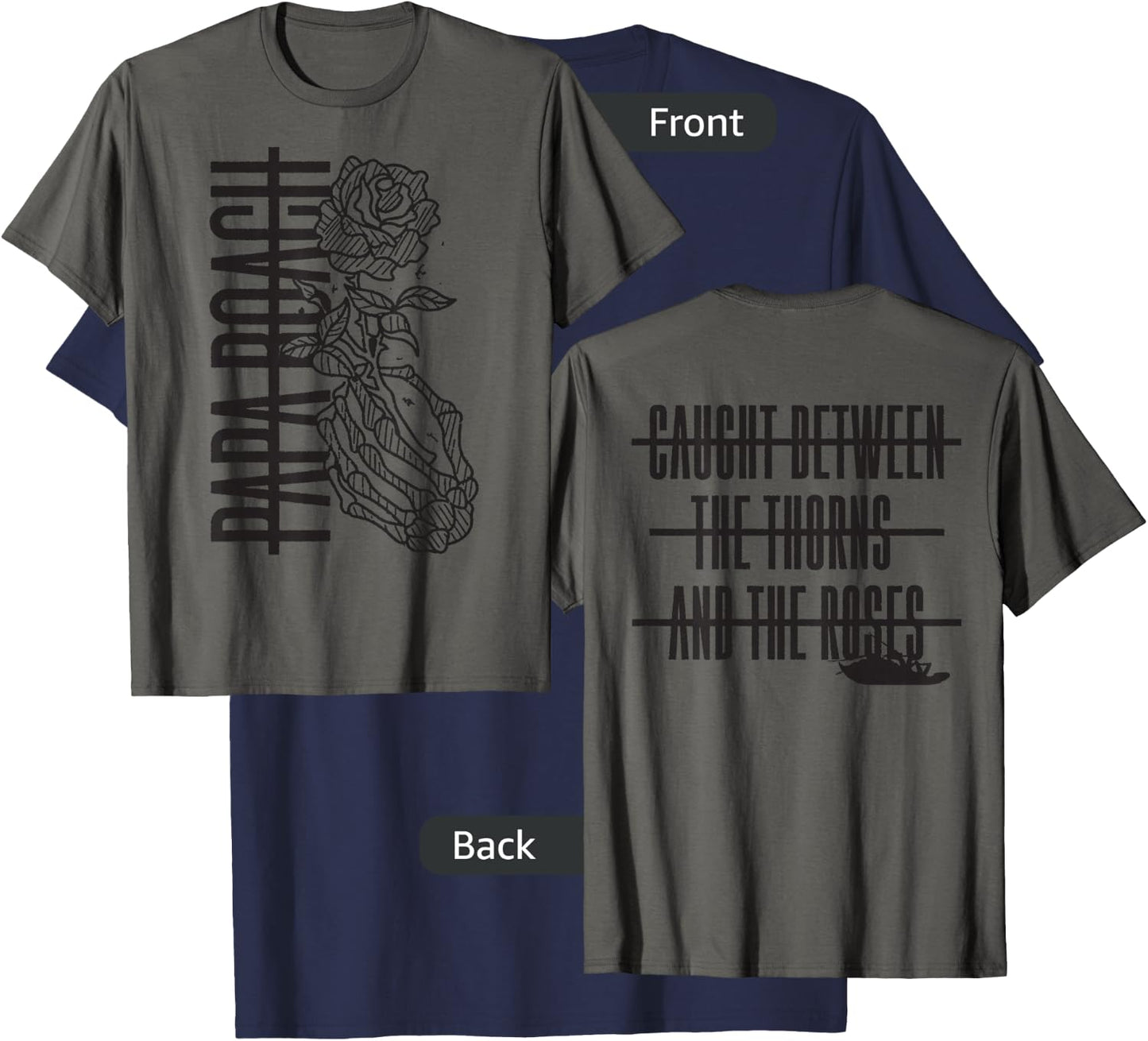 Papa Roach - Official Merchandise - Thorns T-Shirt - T-Shirt | Navy