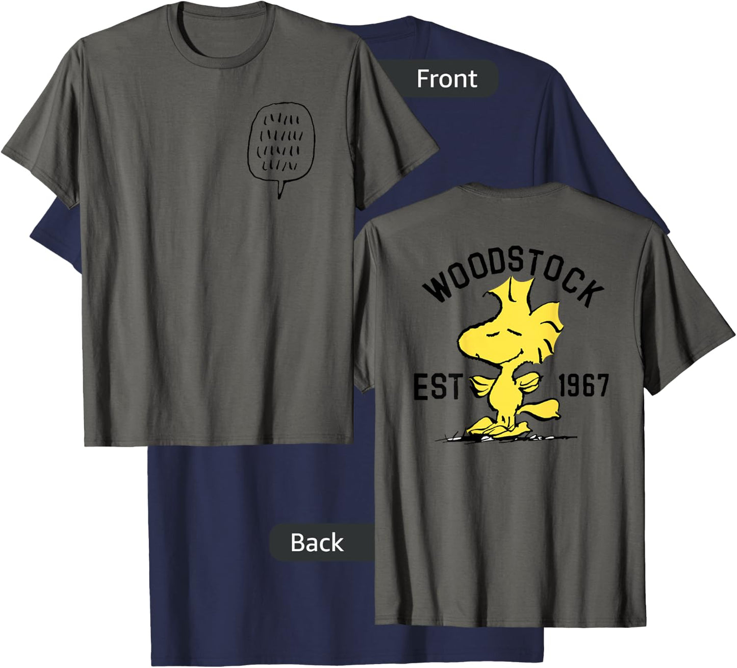 Peanuts Woodstock Talking T-Shirt - T-Shirt | Navy