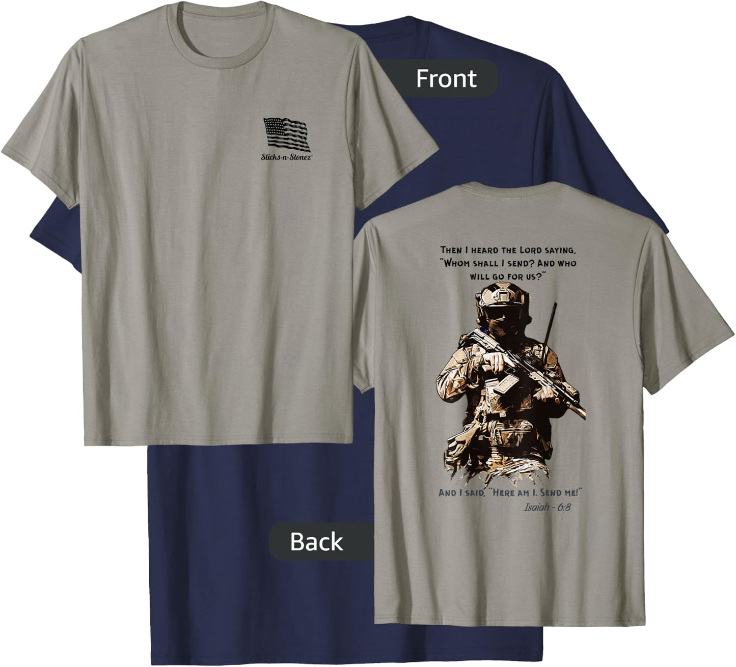 Here Am I Send Me T-Shirt - T-Shirt | Navy