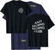 Anti Techno Techno Club Silver Gray Logo EDM Music Festival T-Shirt - T-Shirt | Navy