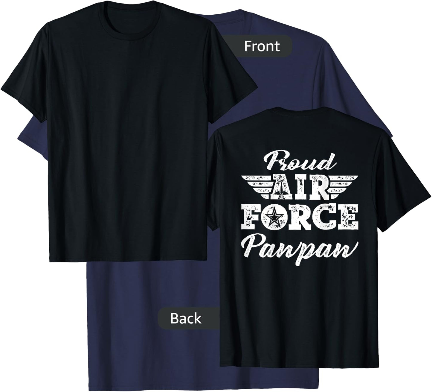 Proud US Air Force Pawpaw Pride Military Family Grandpa Gift T-Shirt - T-Shirt | Navy
