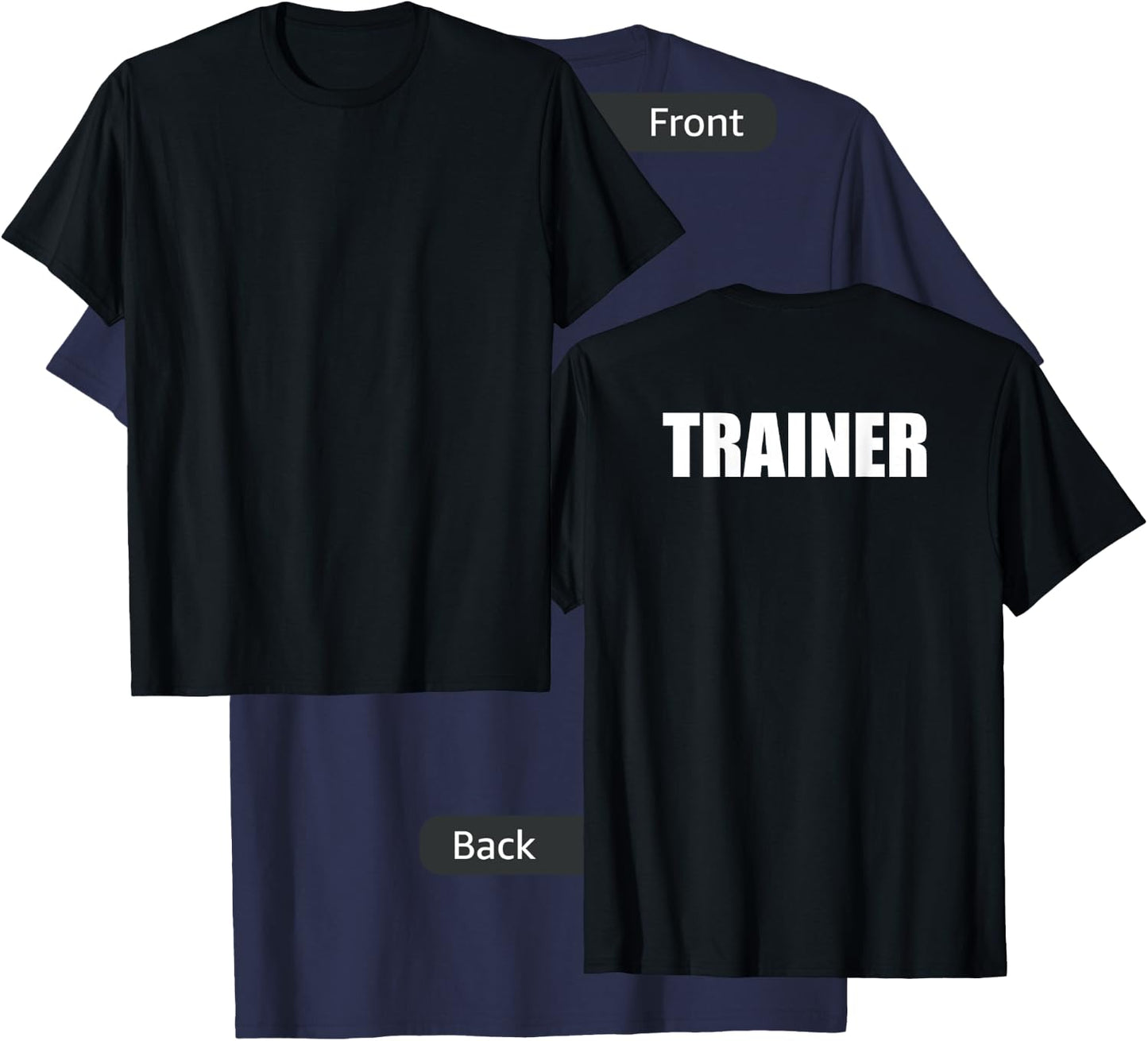 Trainer - Back Only T-Shirt - T-Shirt | Navy