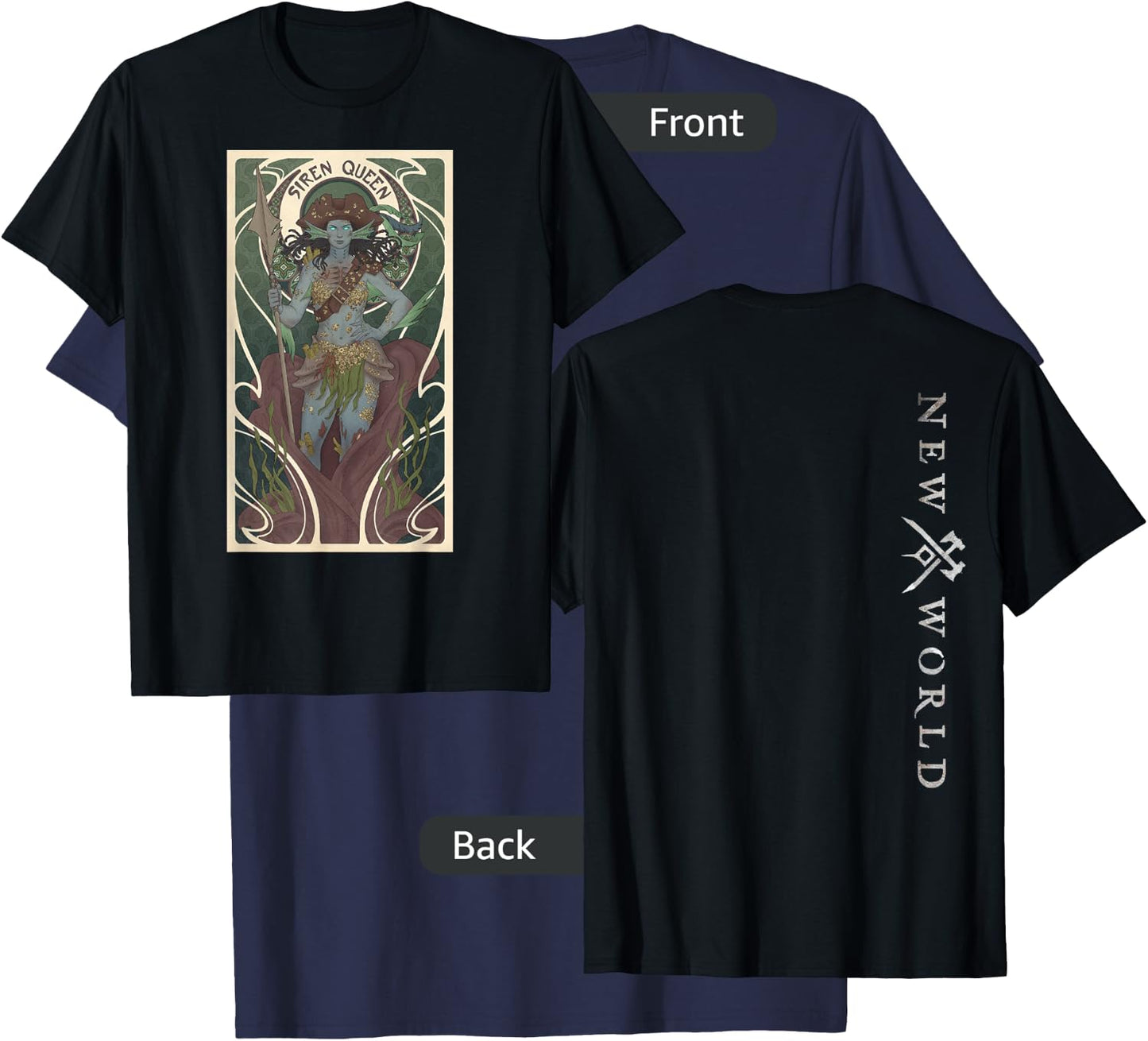 New World Siren Queen T-Shirt - T-Shirt | Navy
