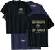 God's Armor Warrior Ephesus 6:11 Front and Back Design T-Shirt - T-Shirt | Navy