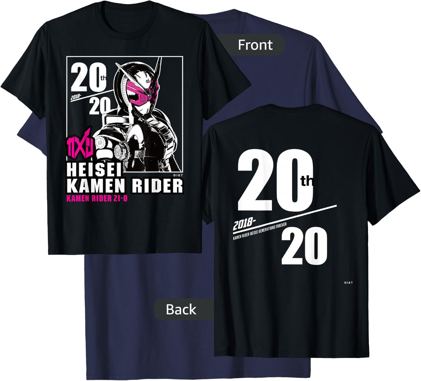 Kamen Rider Zi-O Heisei Rider Anniversary T-Shirt - T-Shirt | Navy