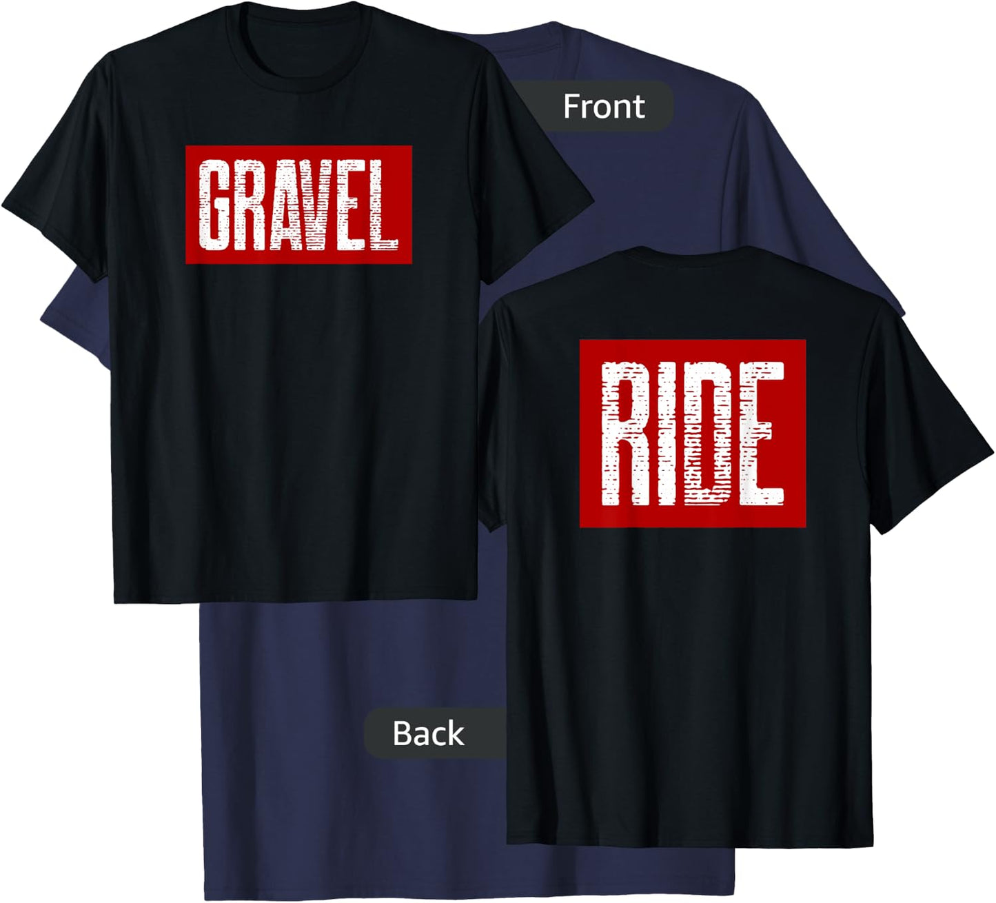 Gravel bike, Gravel biking T-Shirt - T-Shirt | Navy