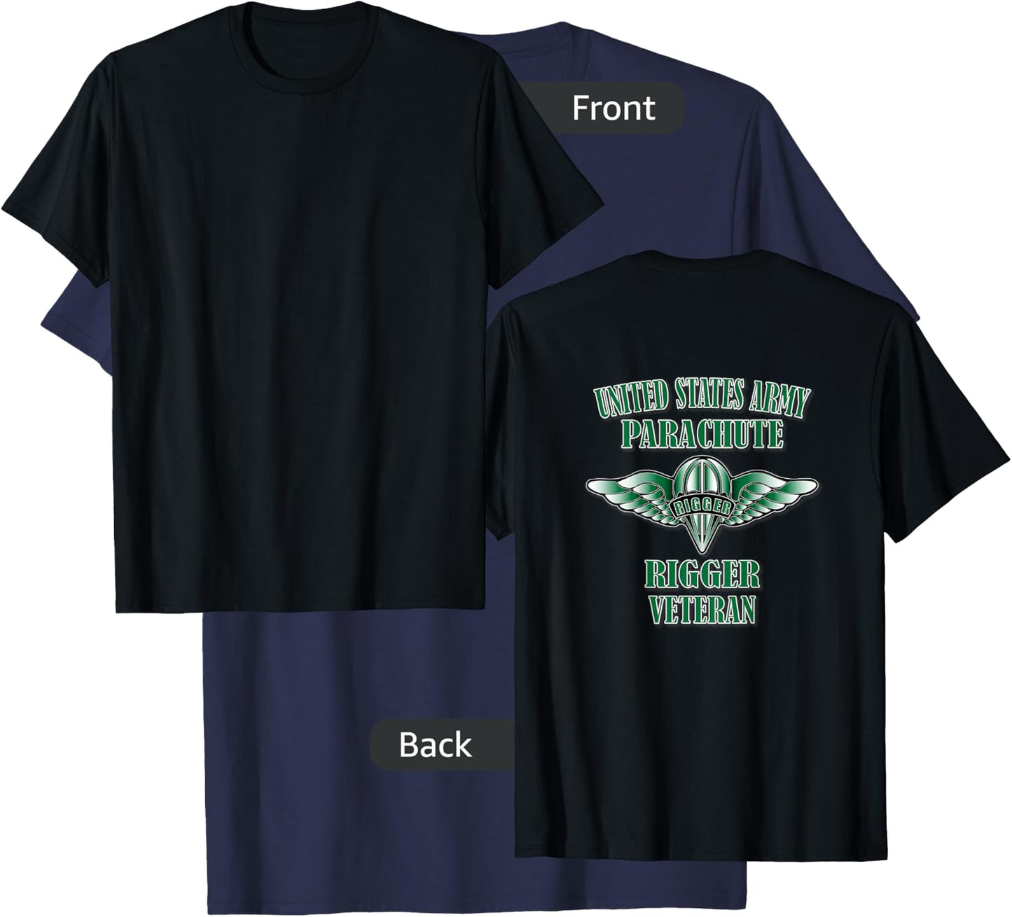 Relaxed Lifestyle Products Men's Black Military , Small, Short Sleeve, , Classic Fit, 100% Cotton T-Shirt - T-Shirt | Navy