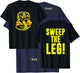 Cobra Kai Front and Back Sweep The Leg and Cobra Logo Show T-Shirt - T-Shirt | Navy