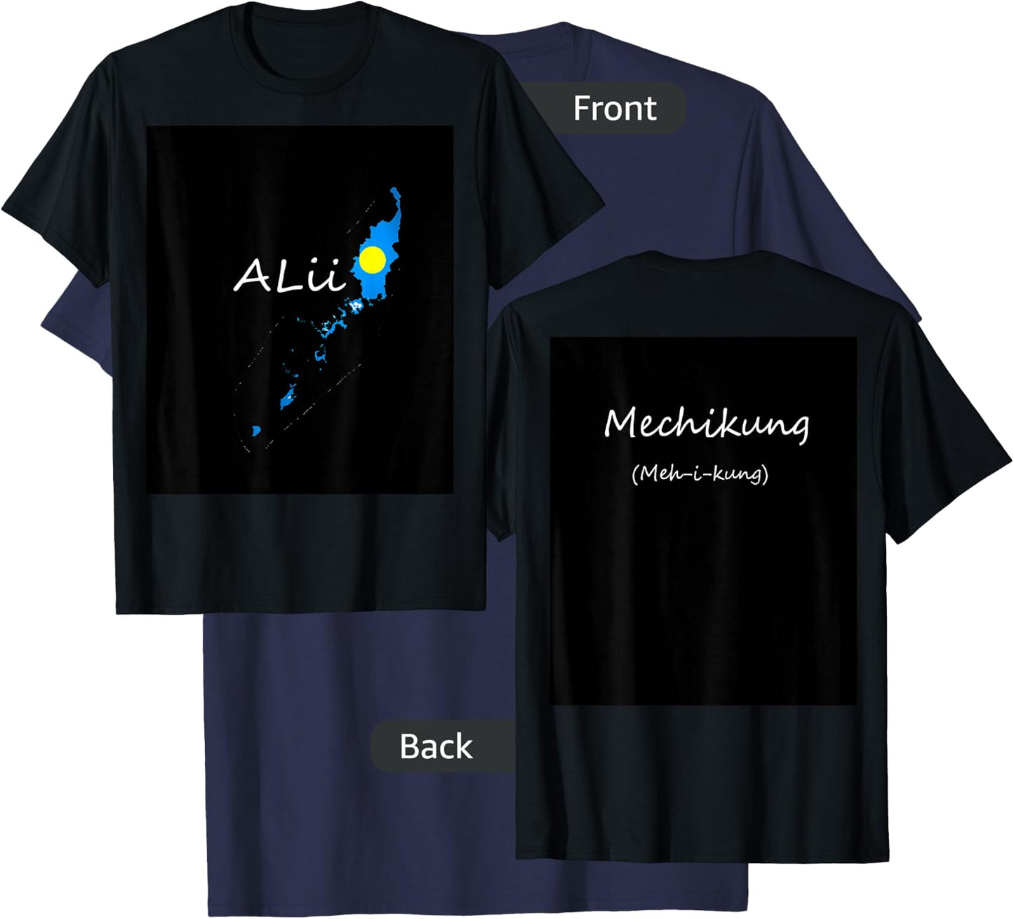 Language of Palau T-Shirt - T-Shirt | Navy