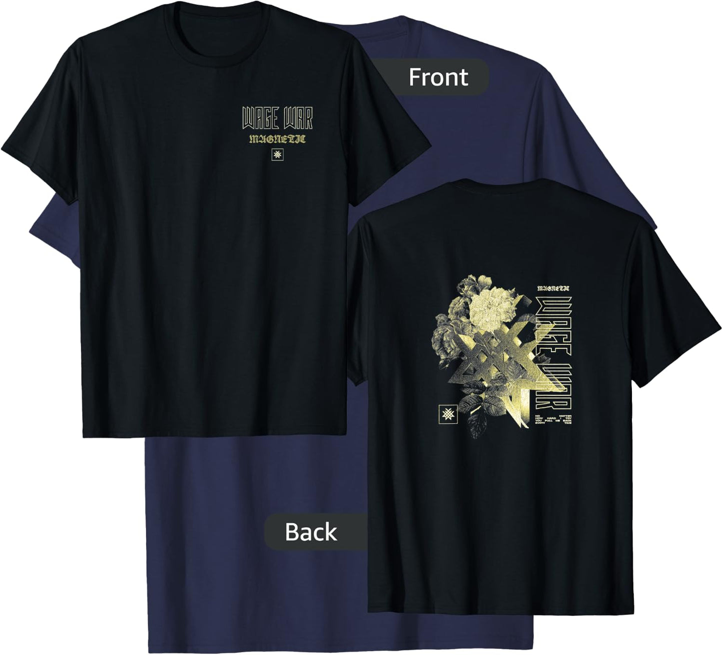 Wage War - Flower Waffle T-Shirt - T-Shirt | Navy