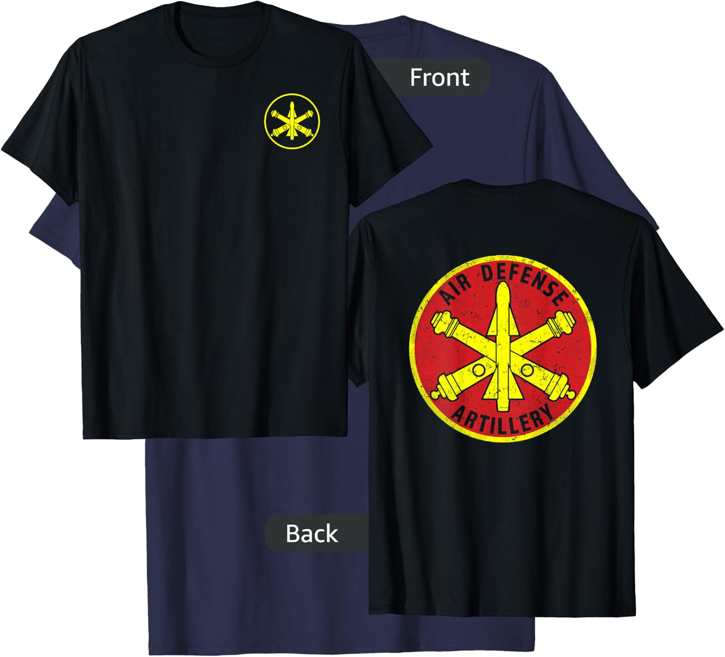 Air Defense Artillery branch insignia - Fort Sill T-Shirt - T-Shirt | Navy