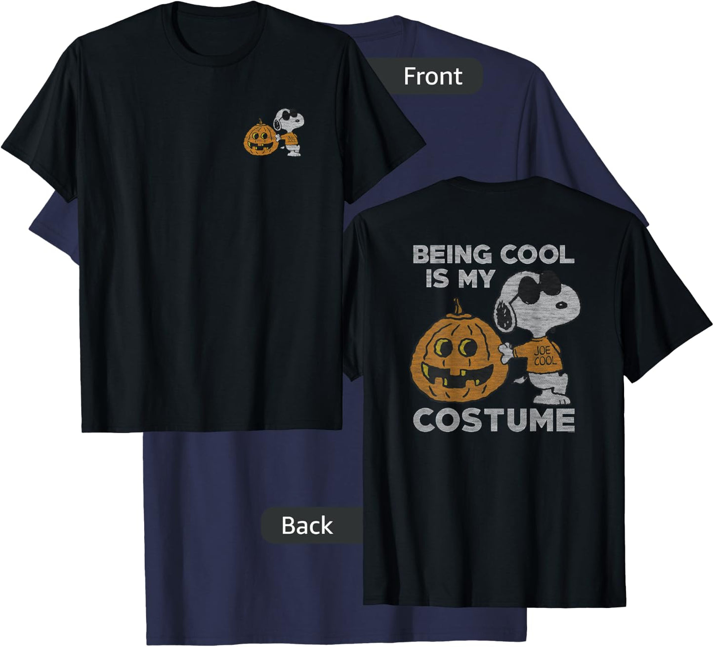 Peanuts Halloween Pumpkin Costume T-Shirt - T-Shirt | Navy