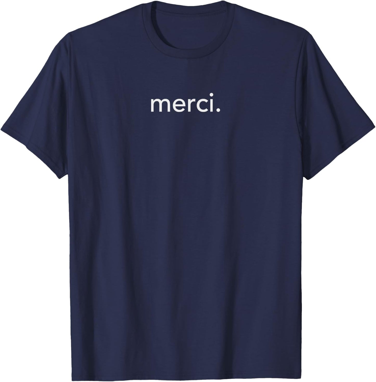 Minimalistic merci. Minimal T-Shirt - T-Shirt | Navy