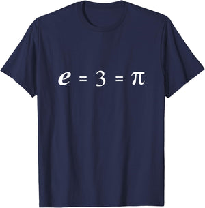 E=3=pi engineer/STEM funny T-Shirt - T-Shirt | Navy