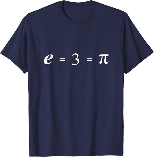 E=3=pi engineer/STEM funny T-Shirt - T-Shirt | Navy
