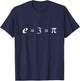 E=3=pi engineer/STEM funny T-Shirt - T-Shirt | Navy