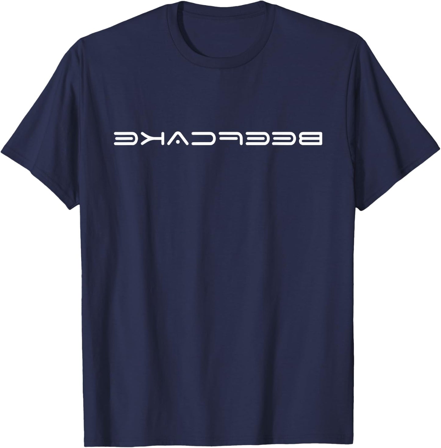 Beefcake mirror selfie range gym leisure wear and loungewear T-Shirt - T-Shirt | Navy