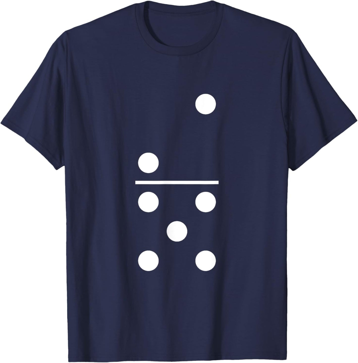 Two Five Domino 2 and 5 White Dots 2-5 Weekend Games 2/5 T-Shirt - T-Shirt | Navy