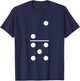 Two Five Domino 2 and 5 White Dots 2-5 Weekend Games 2/5 T-Shirt - T-Shirt | Navy