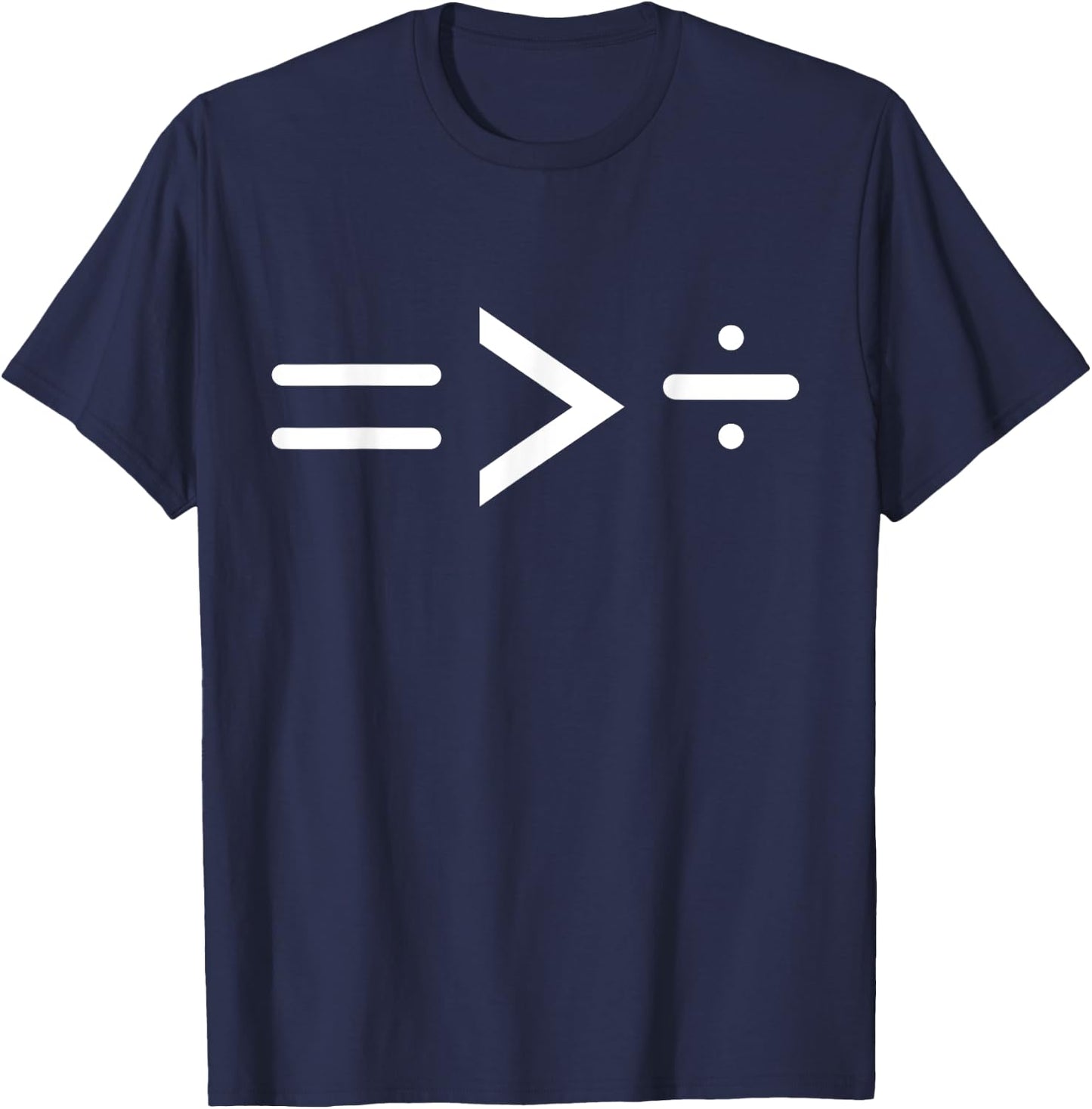 Equal is Greater than Divided T-Shirt - T-Shirt | Navy