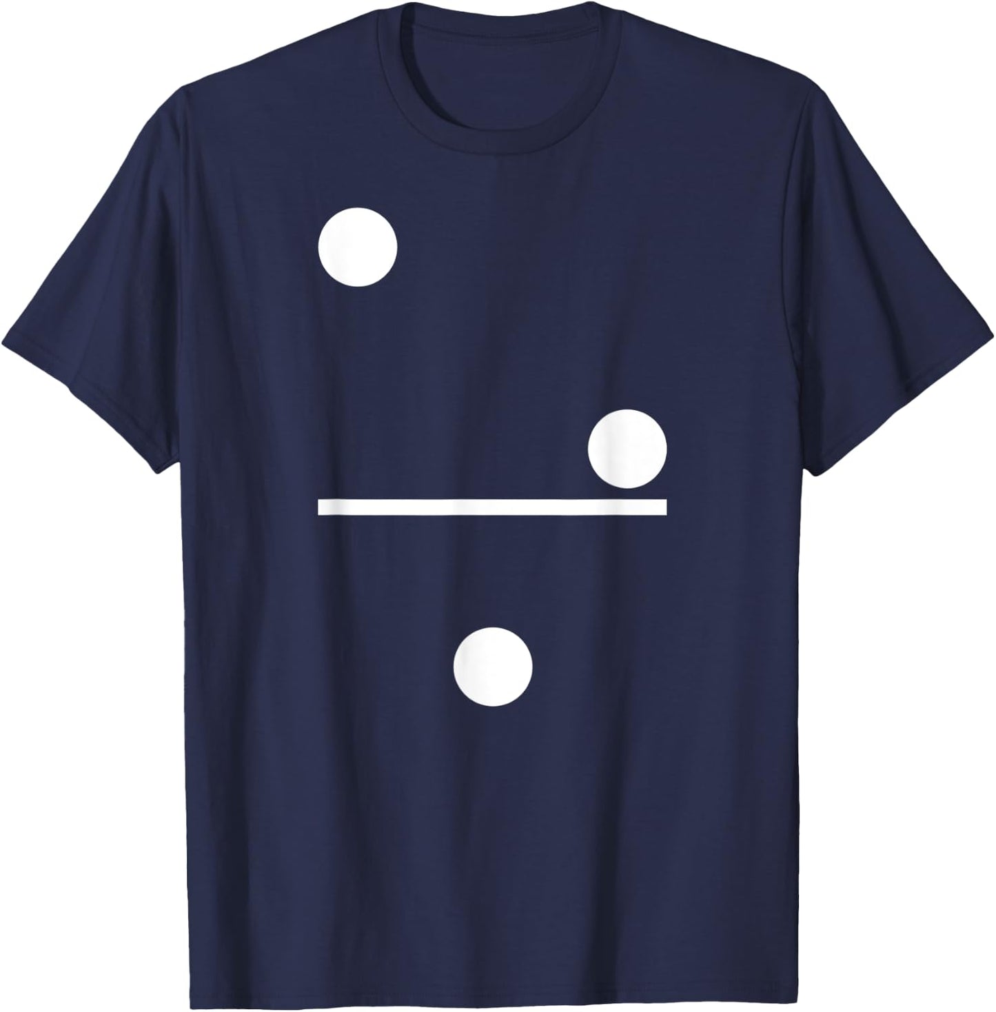 Domino 2-1 Domino Costume Carnival Dominoes T-Shirt - T-Shirt | Navy