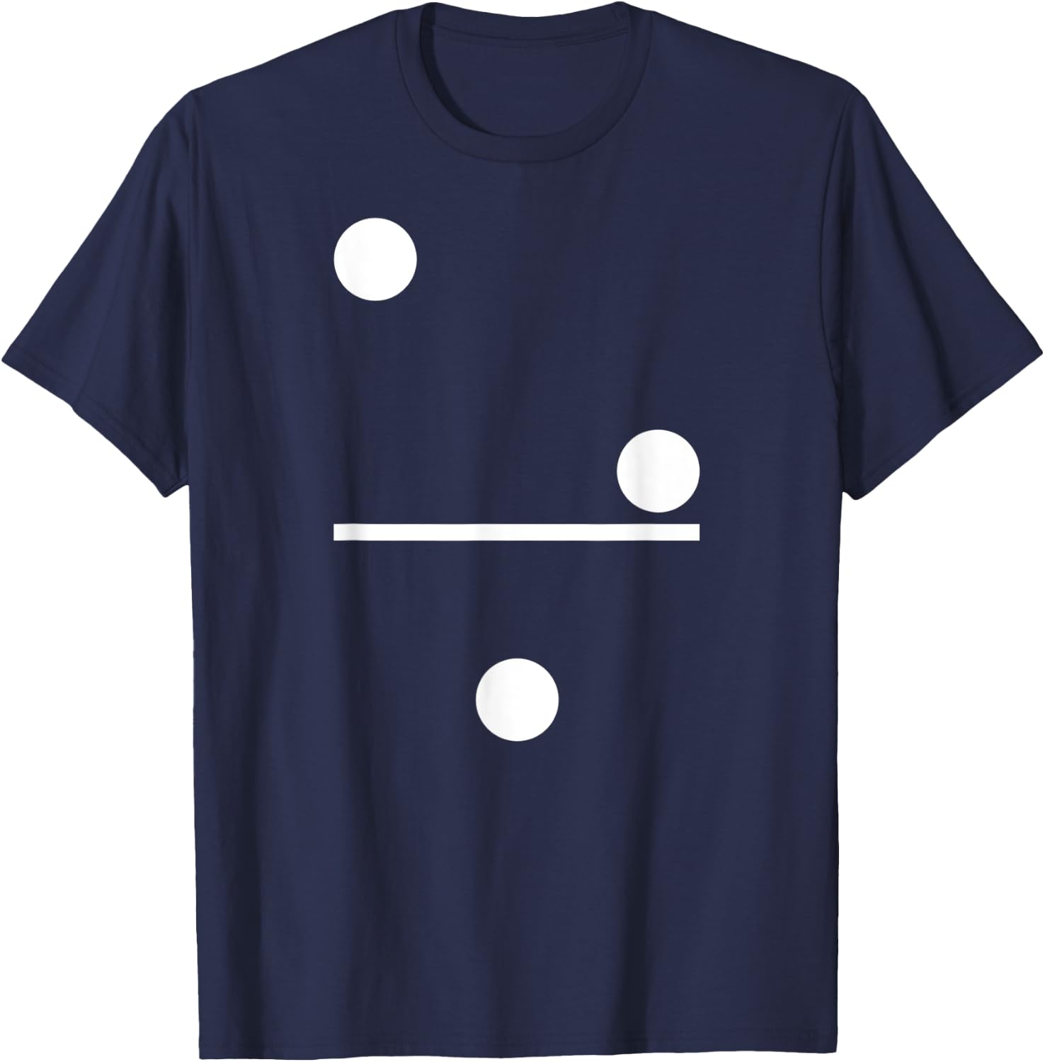 Domino 2-1 Domino Costume Carnival Dominoes T-Shirt - T-Shirt | Navy