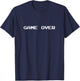 Retro Vintage 80's Arcade Console Game Over T-Shirt - T-Shirt | Navy