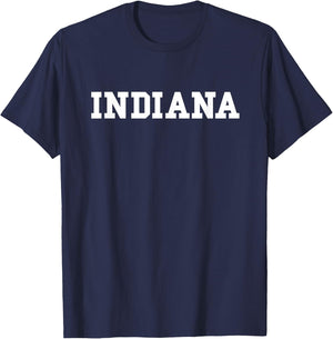 INDIANA - Throwback Design - Classic T-Shirt - T-Shirt | Navy