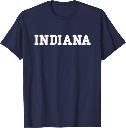 INDIANA - Throwback Design - Classic T-Shirt - T-Shirt | Navy