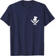 BBQ skull chef hat crossed knives barbecue master chef T-Shirt - T-Shirt | Navy
