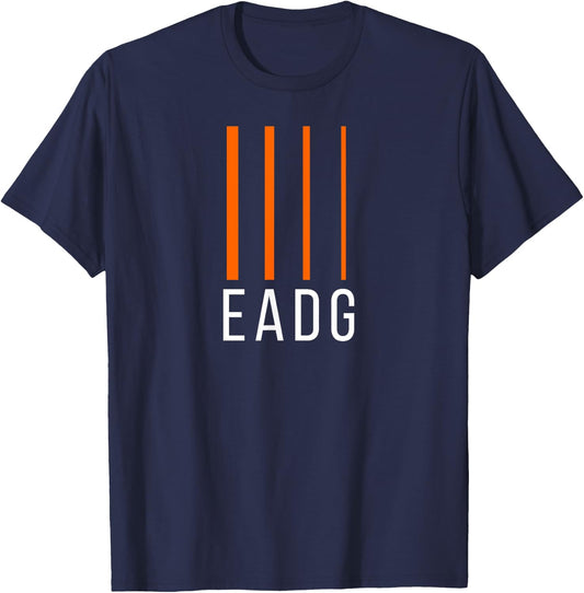 EADG 4 String - Bass Guitarist, Bass Player, Bassist T-Shirt - T-Shirt | Navy
