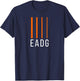 EADG 4 String - Bass Guitarist, Bass Player, Bassist T-Shirt - T-Shirt | Navy