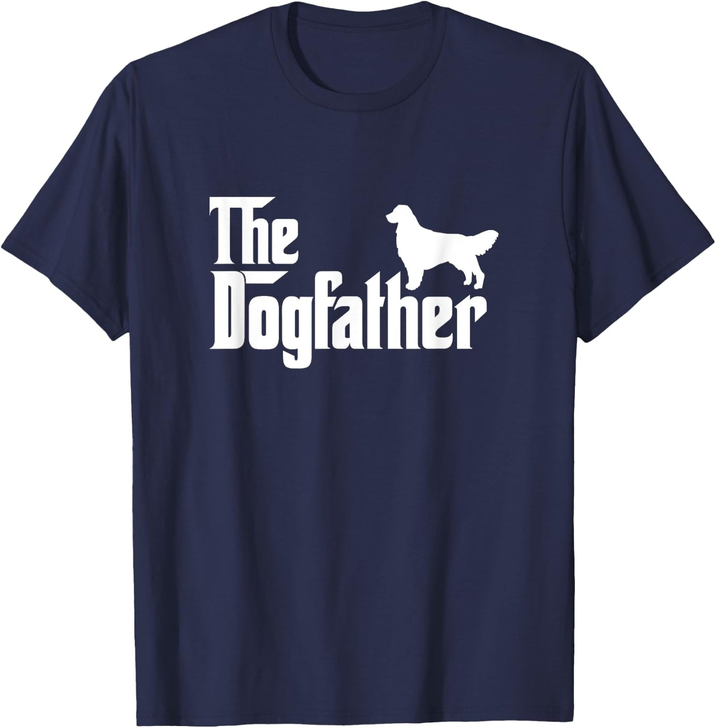 Golden Retriever Lover Gift DogFather T-Shirt - T-Shirt | Navy