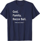 Christian Faith Jesus Christianity God Family Bocce Ball T-Shirt - T-Shirt | Navy