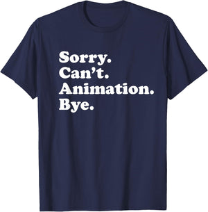 Men Women Boys or Girls Funny Animation T-Shirt - T-Shirt | Navy