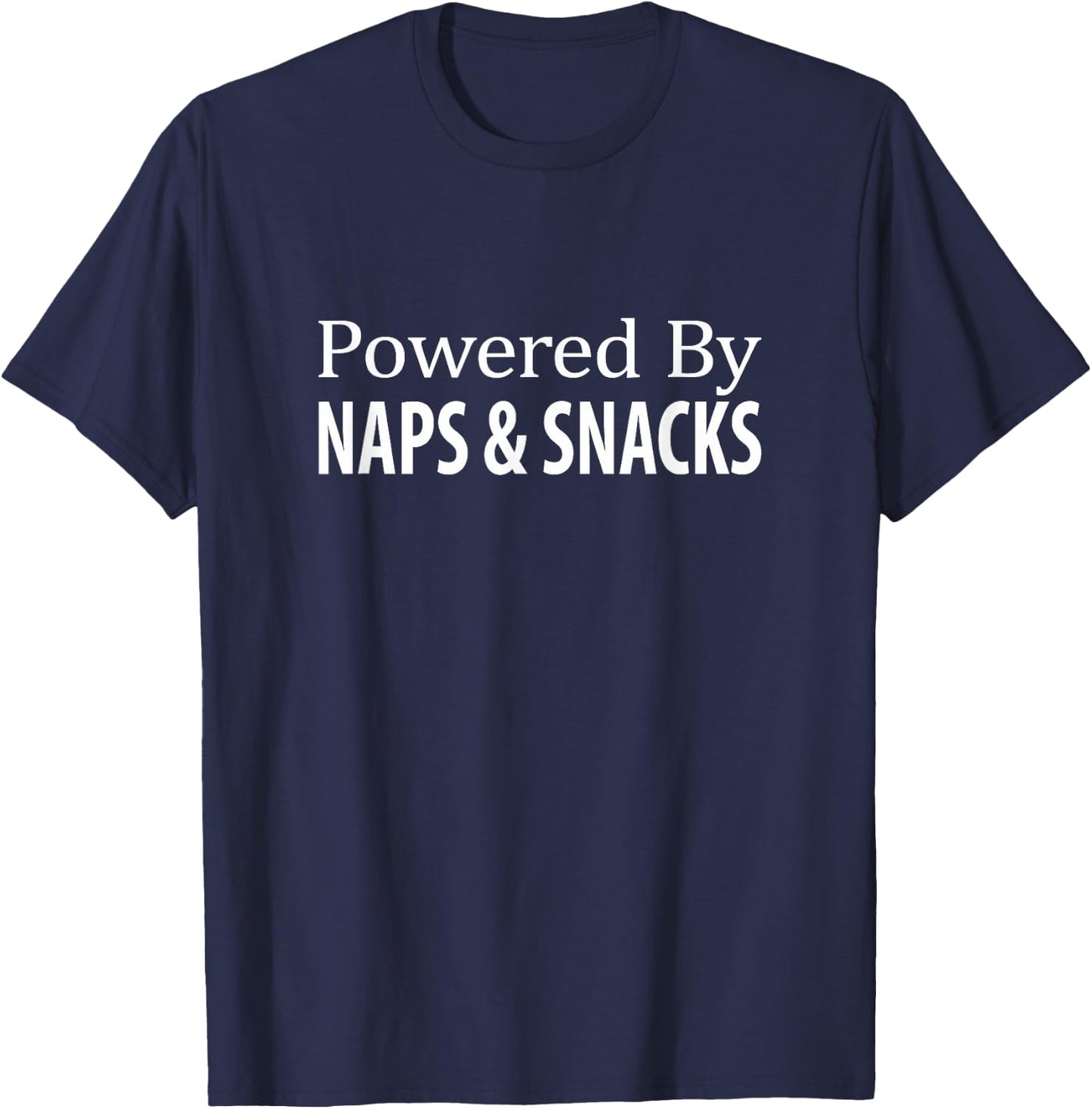 Powered By Naps & Snacks T-Shirt - T-Shirt | Navy